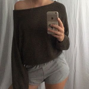 Off shoulder sweater